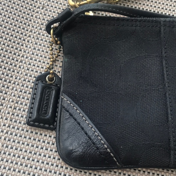 Black Coach Wristlet - Picture 2 of 6